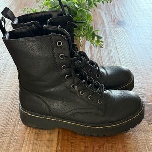 Sincerely Jules Black Combat Boots